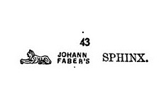 Bild-/Wortmarke aus Sphinx-Grafik, Namen "Faber" und Sphinx-Schriftzug