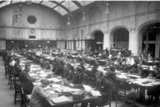 Historic picture of library in the Reichspatentamt
