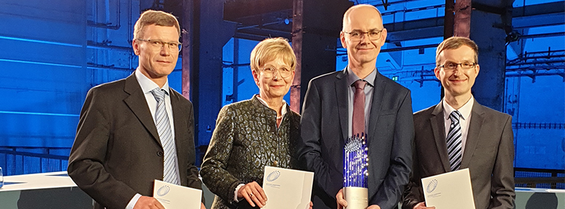 DPMA-Präsident Cornelia Rudloff-Schäffer with Dr. Thomas Kalkbrenner, Dr. Jörg Siebenmorgen and Ralf