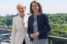 Präsidentin Cornelia Rudloff-Schäffer mit Bundesministerin Dr. Katarina Barley