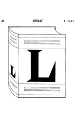 3-D-Bild von Buch mit großem "L"