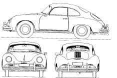 Porsche 356, 3-D-Marke DE39704616, angemeldet erst 1997