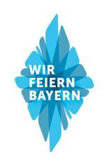 "Wir feiern Bayern": Logo des Jubiläumsjahres (Reg.-Nr. 302017104534)