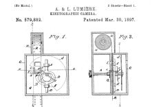Details aus der Patentschrift zu Lumières Kinematopgraph (aus US 79882l)