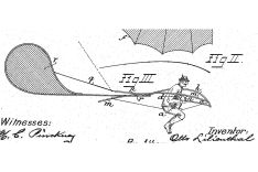 US-Patent für Lilienthals "Normalsegler" (US544816)