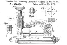 Drawing from a patent documents from 1879