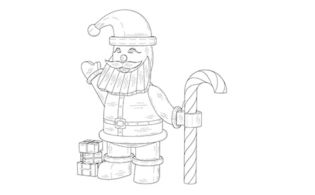 "Inflatable Santa", US1083663S