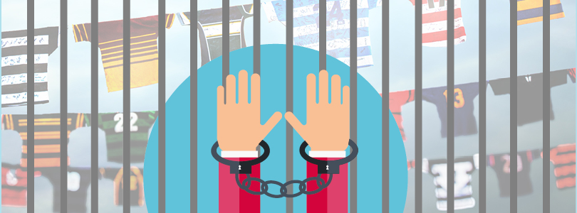 Hände in Handschellen