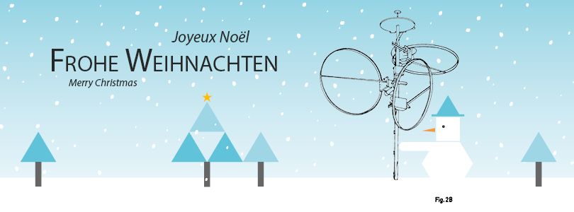 Schneemann mit Antenne