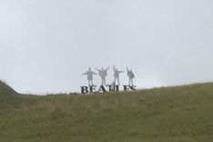 Beatles-Denkmal in Obertauern