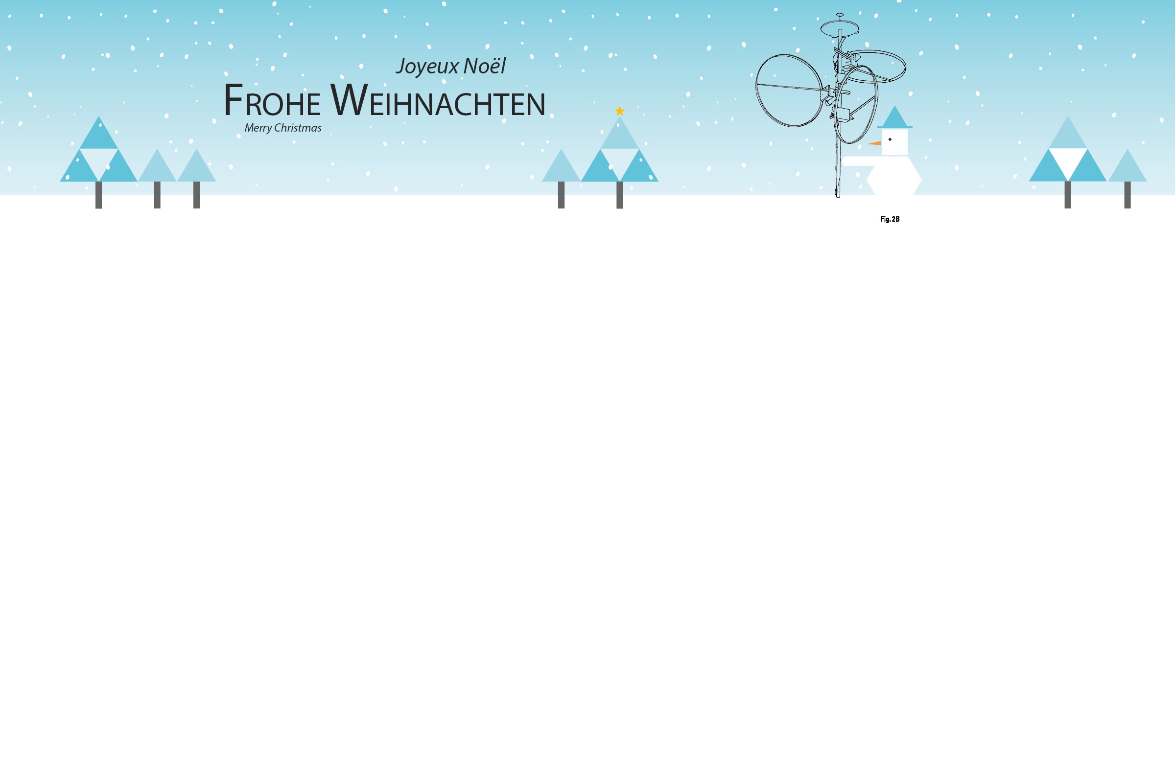 Schneemann mit Antenne