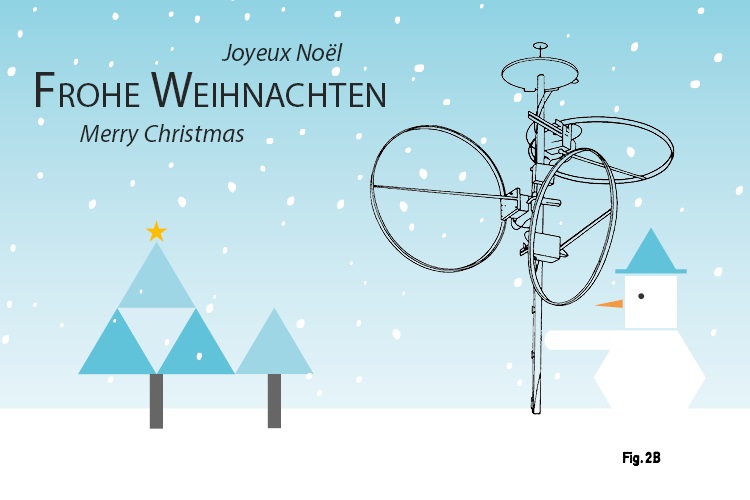 Schneemann mit Antenne