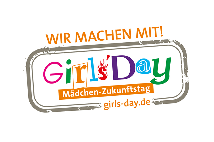 Wir sind dabei und Girls'Day-Logo