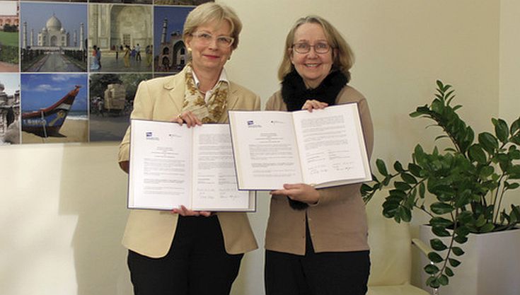 DPMA-Präsidentin und NBPR-Generaldirektorin nach der Unterzeichnung