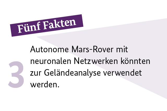 Autonome Mars-Rover mit neuronalen Netzwerken könnten zur Geländeanalyse verwendet werden.