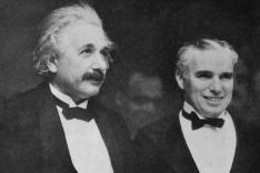 Albertt Einstein and Charlie Chaplin