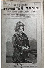 The only surviving depiction of Henrietta Vansittart on the cover of her book