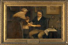 Edward Jenner and James Phipps: Painting by Ernest Board