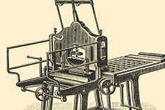 lithografische Andruckpresse 