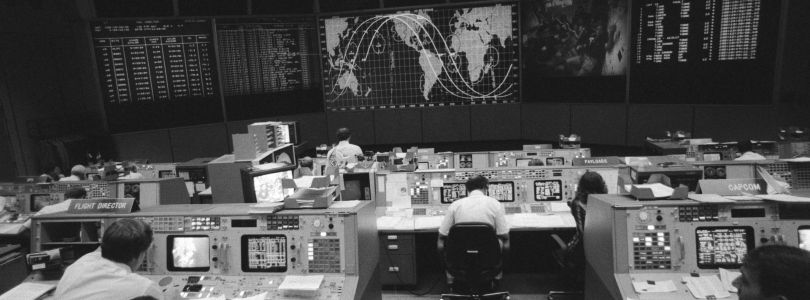 Flight Control Room im Apollo Mission Control Center
