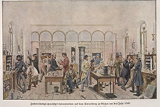 Liebigs Labor in Gießen um 1840