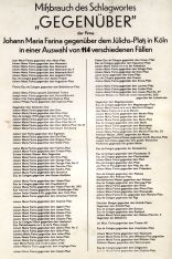 Nachahmer-Liste von 1925