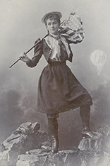 Paulus posing as "Miss Polly"