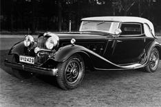 Horch 670 Sport Cabriolet, featuring 12 cylinders and 120 HP. Only 58 of these were built.
