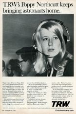 Anzeige von Northcutts Arbeitgeber TRW im Time Magazine, 21.11.1969