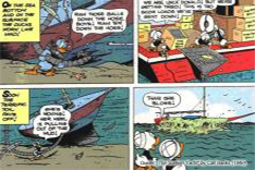 Raising a sunken ship with plastic ball: Carl Barks' virlliant idea in his 1949 comic strip