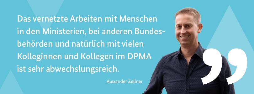 Zitatbild: "Das vernetzte Arbeiten mit Menschen in den Ministerien und auch im Amt ist besonders abw